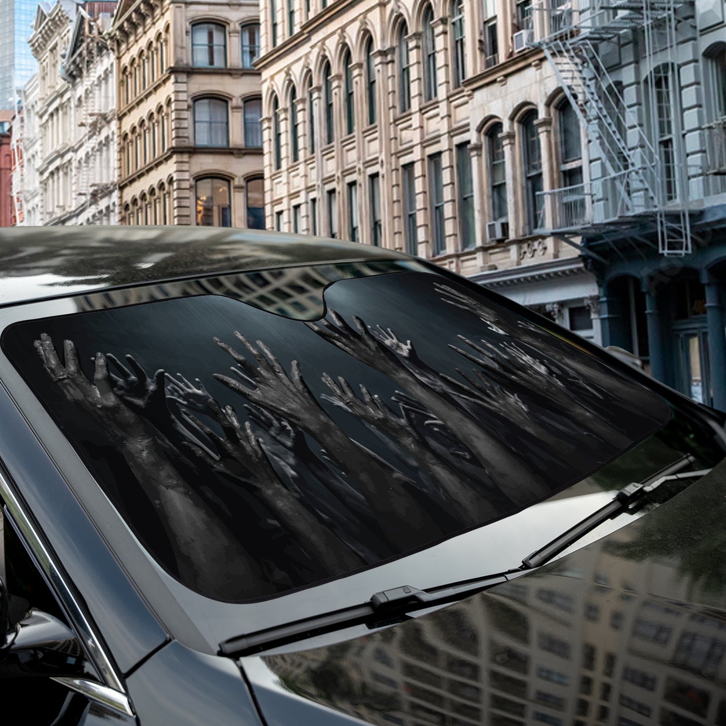 a car parked on the side of the road