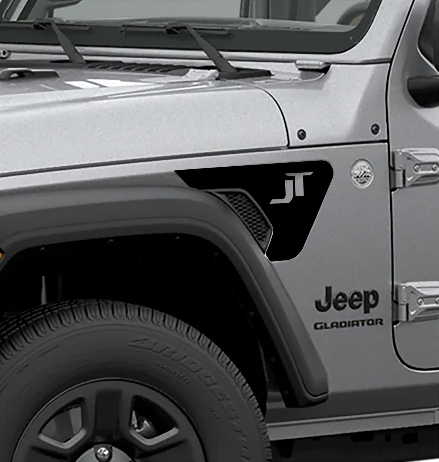 JT Letters Fender Vent Vinyl Transfer Decal - Fits Jeep Wrangler JL/Jeep Gladiator JT 2018+