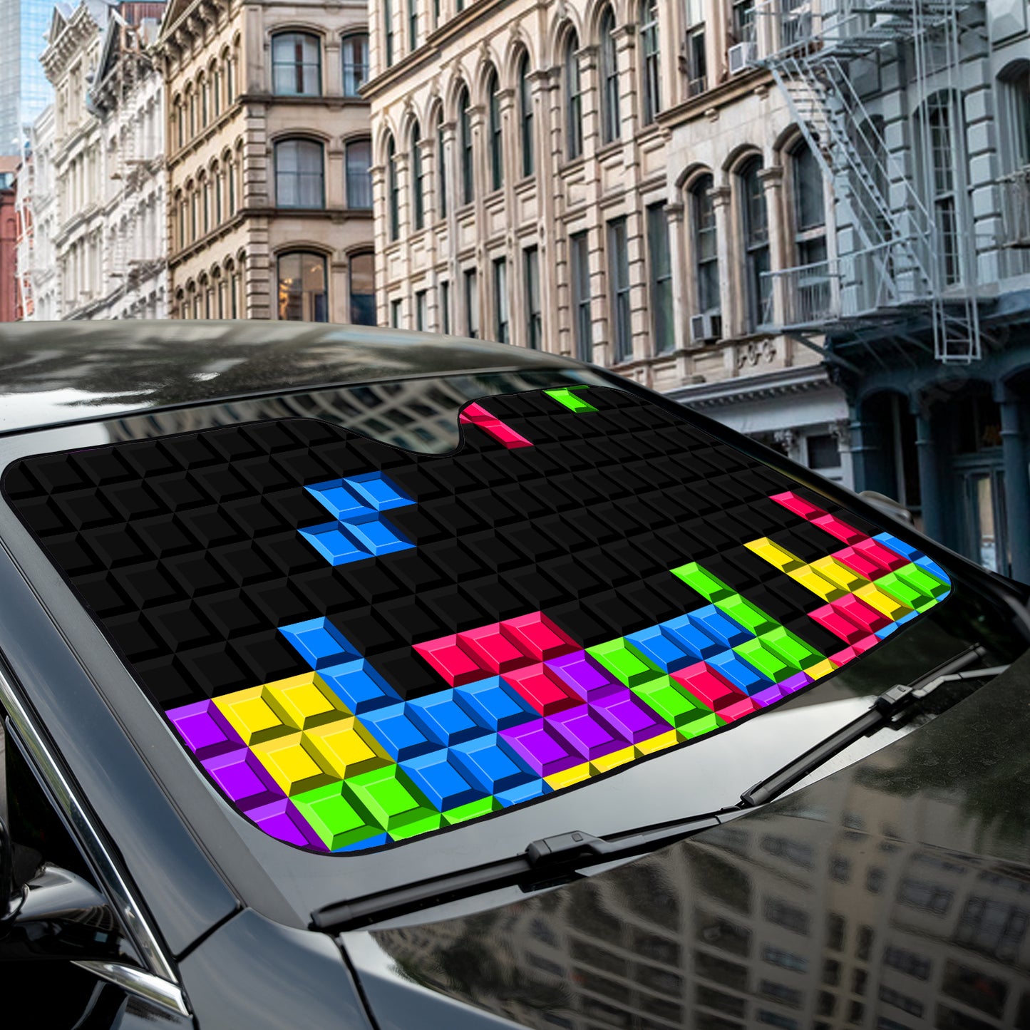 a car that has a sticker on it