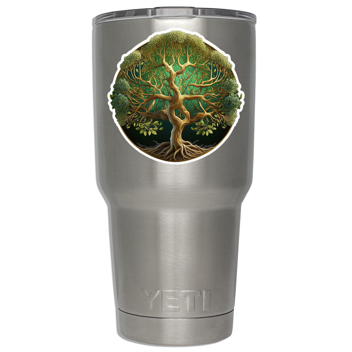 Yggdrasil Tree of Life Vinyl Sticker | Celtic Knot Design for Laptop, Car, Water Bottle, Suitcase, Luggage Tag | Norse Mythology Gift