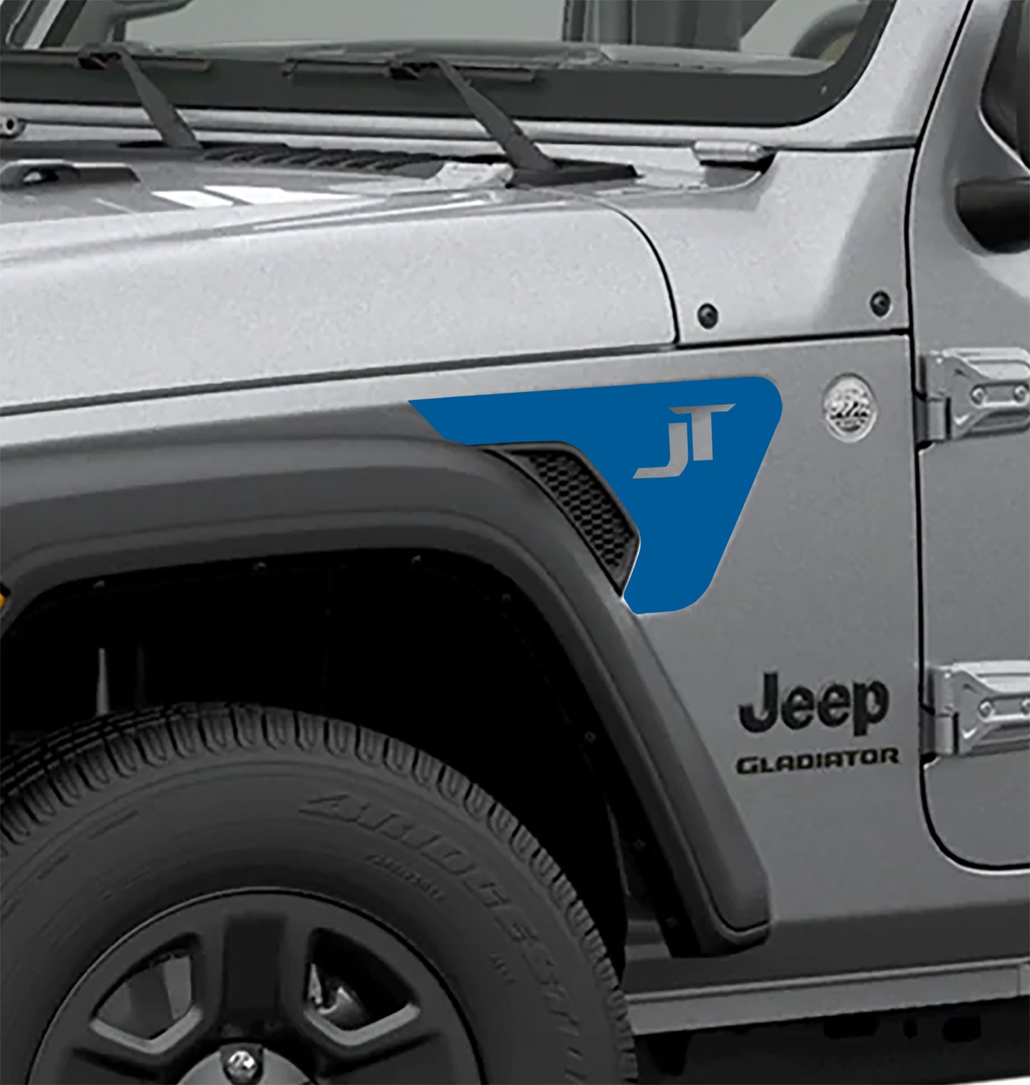 JT Letters Fender Vent Vinyl Transfer Decal - Fits Jeep Wrangler JL/Jeep Gladiator JT 2018+
