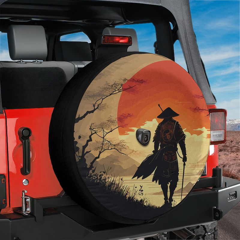 Samurai Sunset Spare Tire Cover With Backup Camera Hole Option