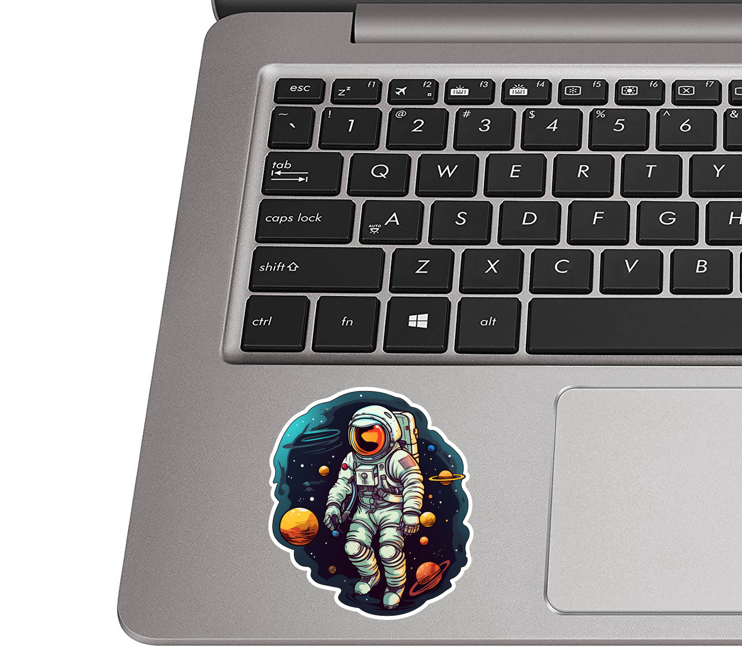 Sci-Fi Astronaut Floating In Space Vinyl Sticker
