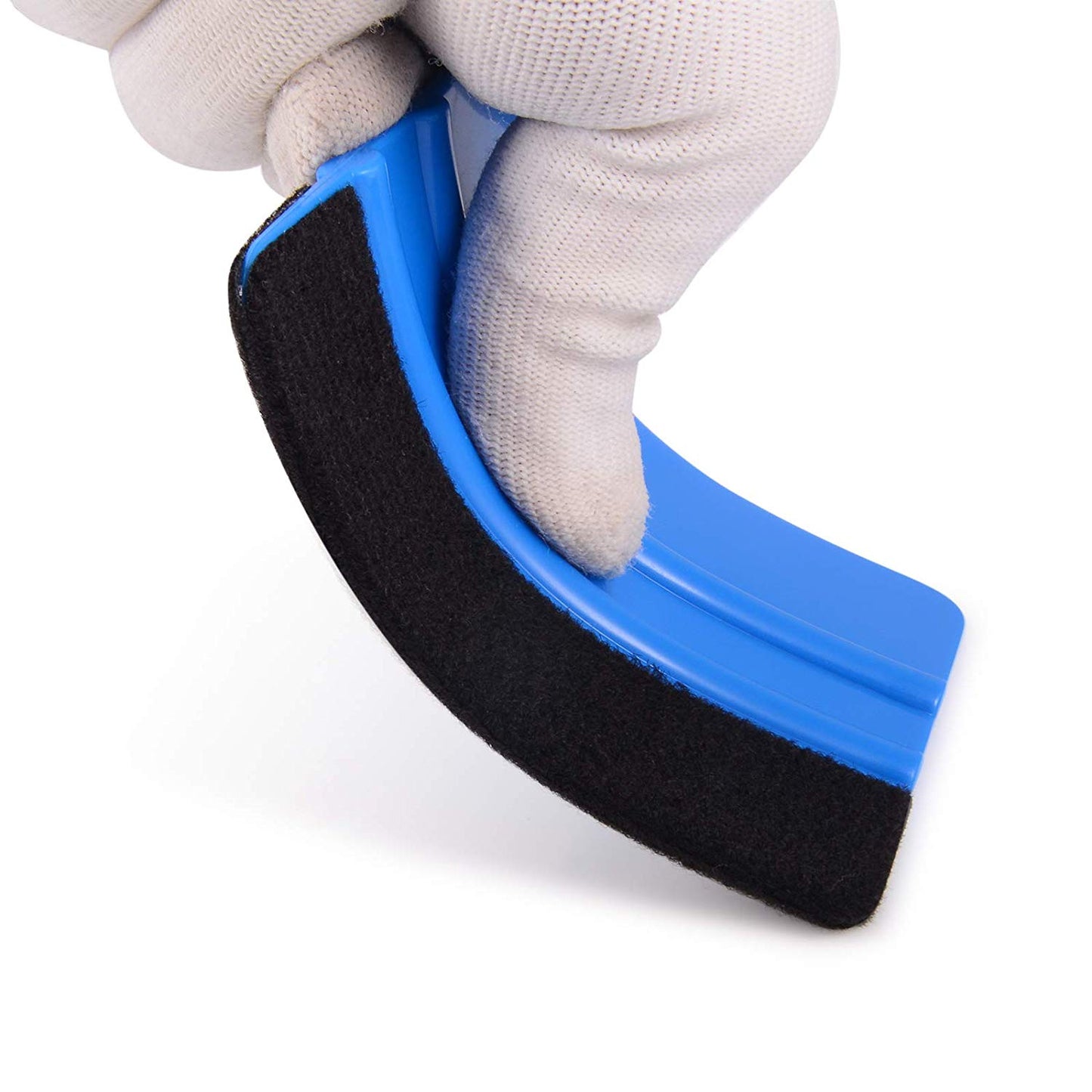 High Quality Felt Edge Squeegee 4" Inch for Car Vinyl Scraper Decal Applicator Tool with Black Fabric Felt Edge