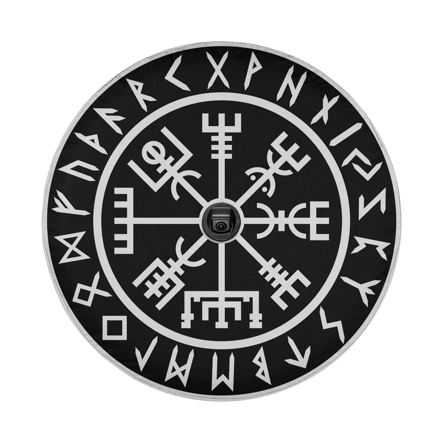 a black and white clock with roman numerals