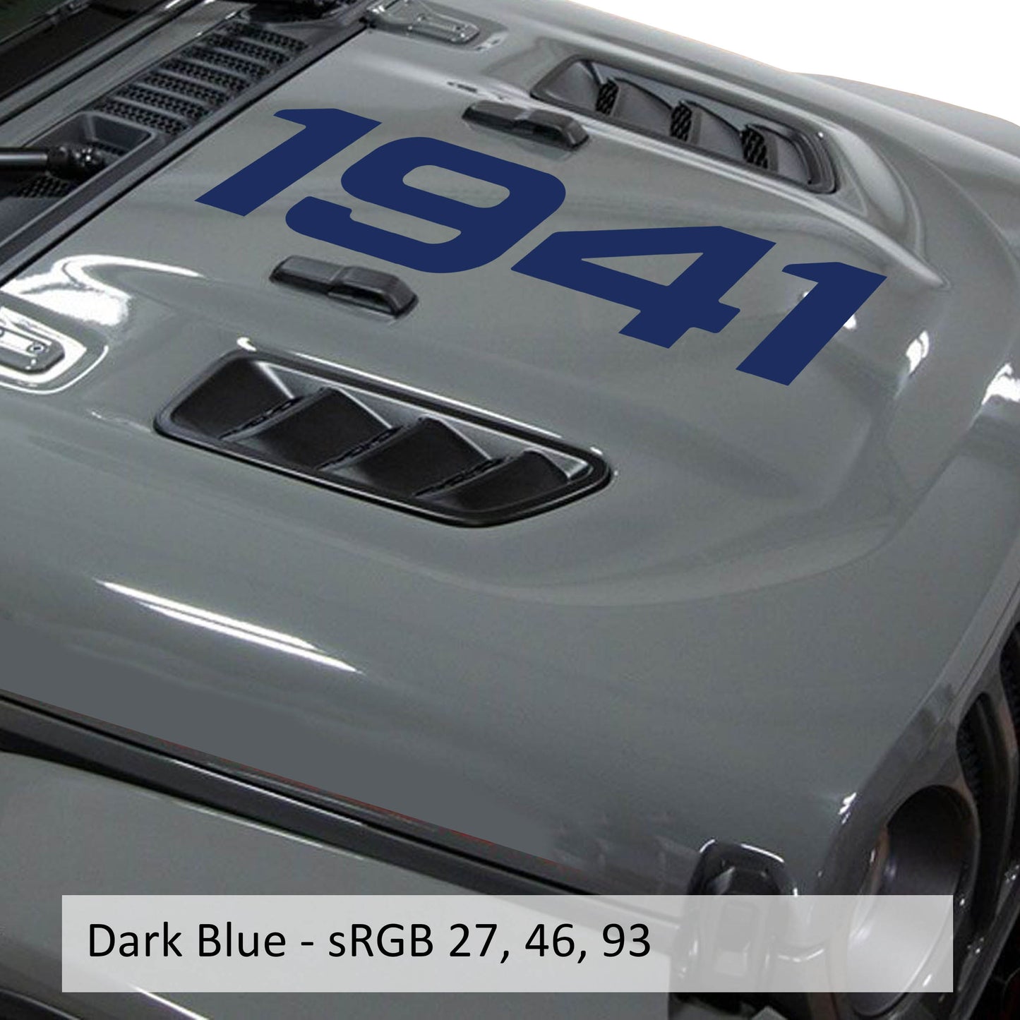 1941 Center Hood Vinyl Decal