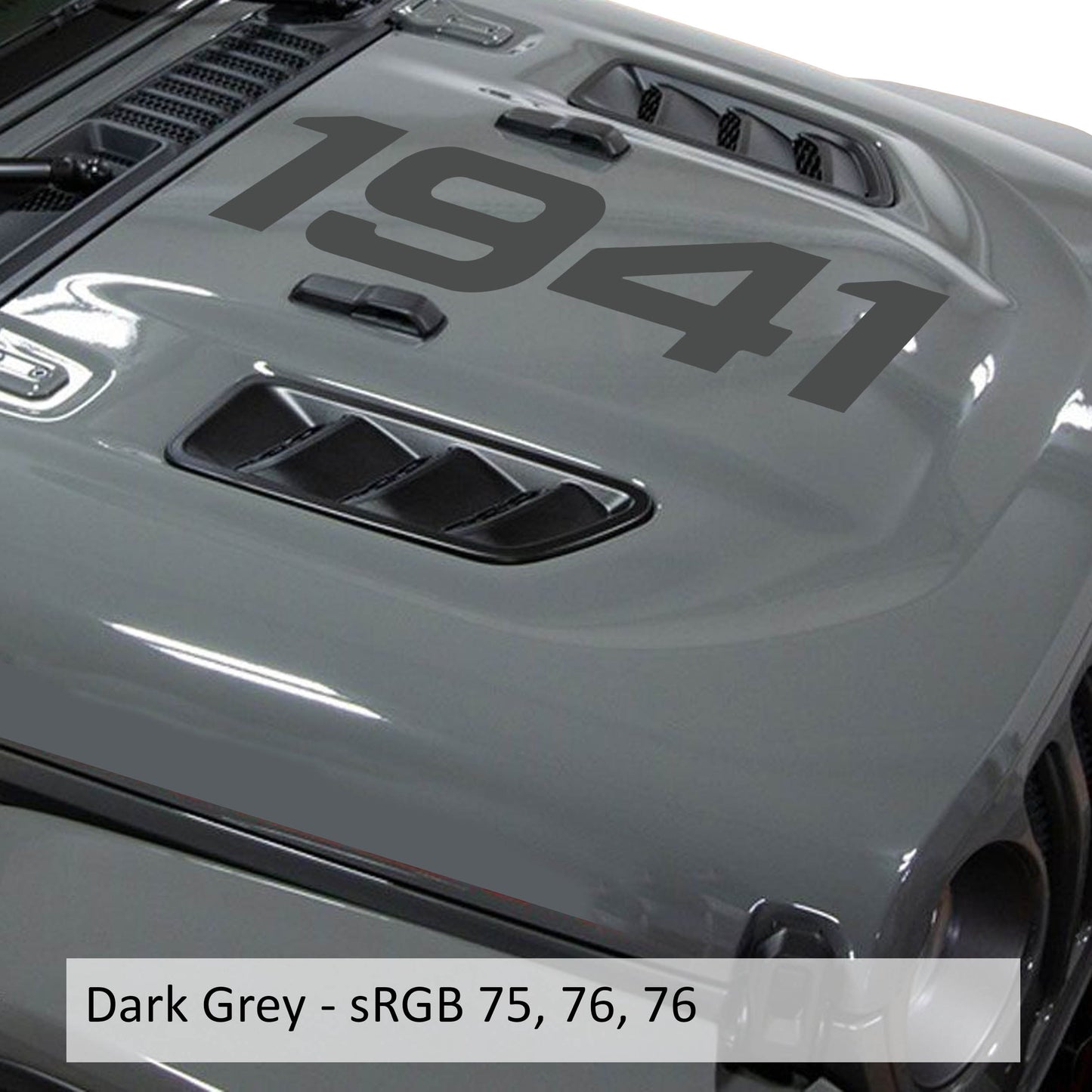 1941 Center Hood Vinyl Decal