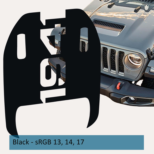 1941 Clawed Foot Hood Decal - Fits 2018+ Wrangler JL Gladiator JT Mojave/392