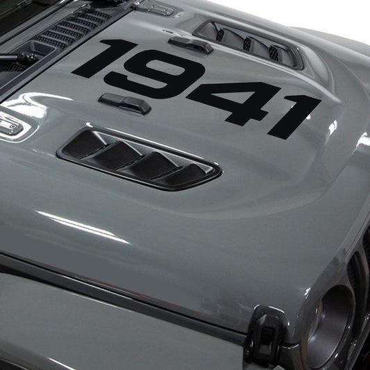 1941 Center Hood Vinyl Decal