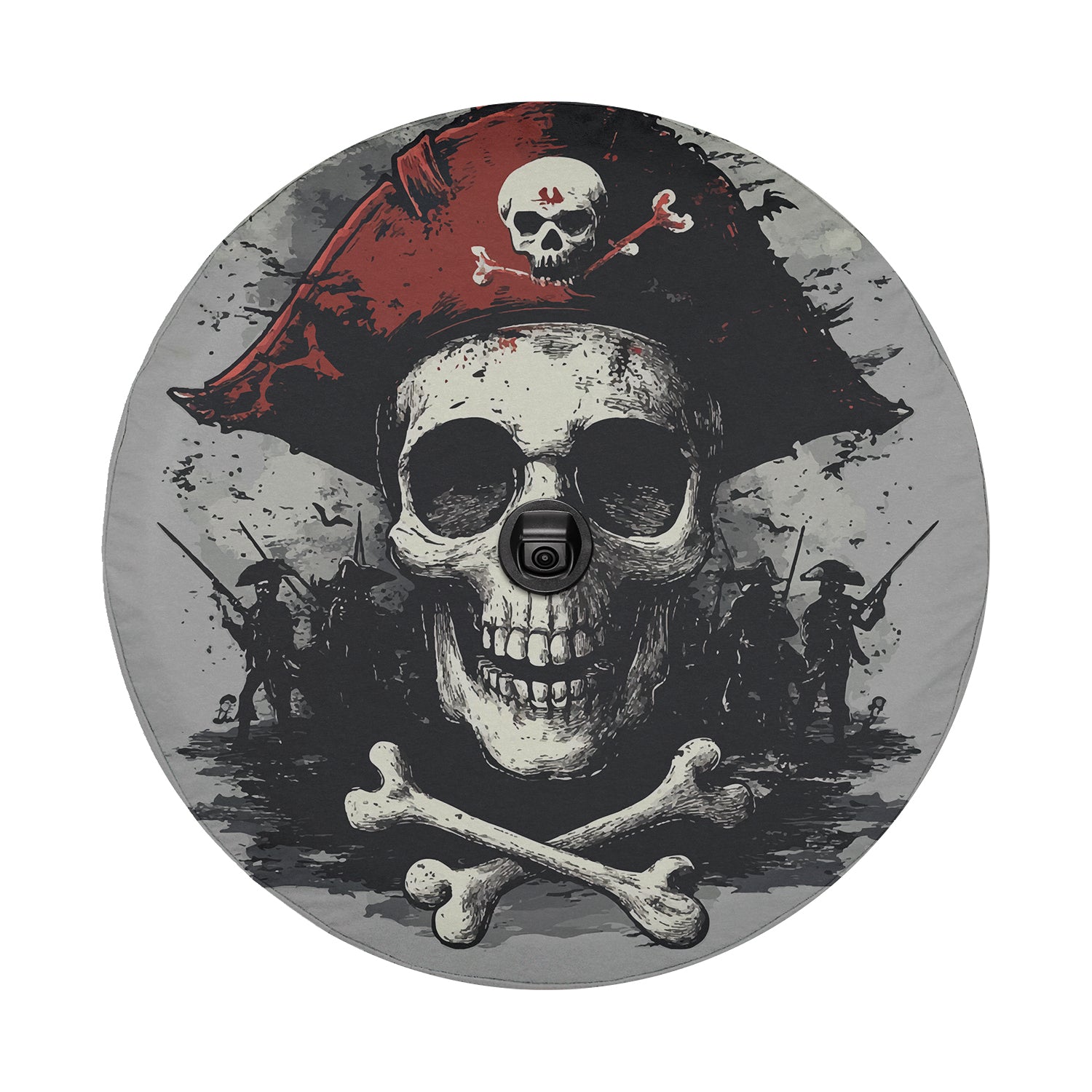 a picture of a skull with a pirate hat