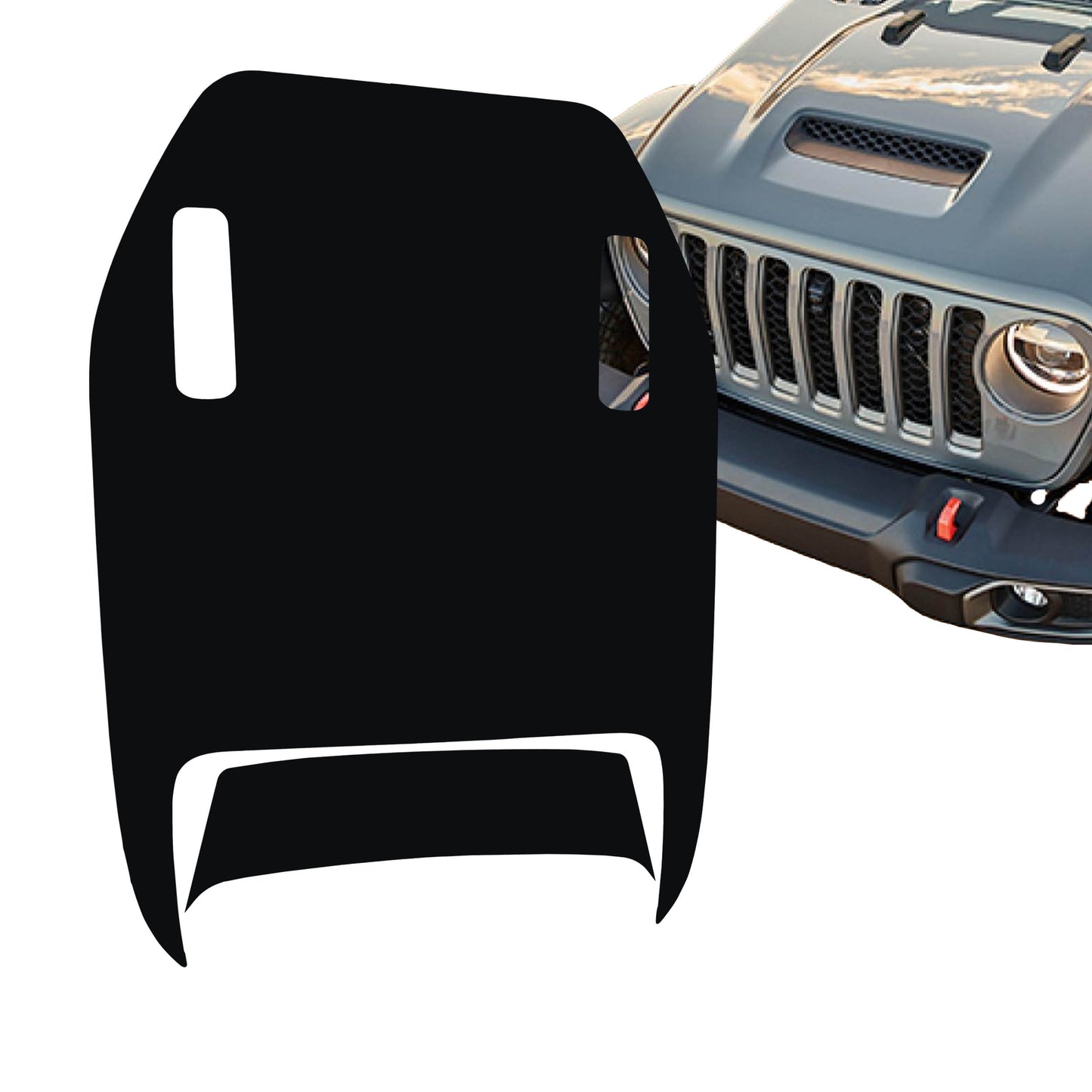 JL/JT Mojave/392 Clawed Foot Blackout Hood Decal