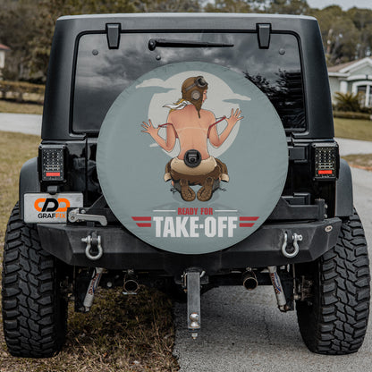 a sticker on the back of a jeep