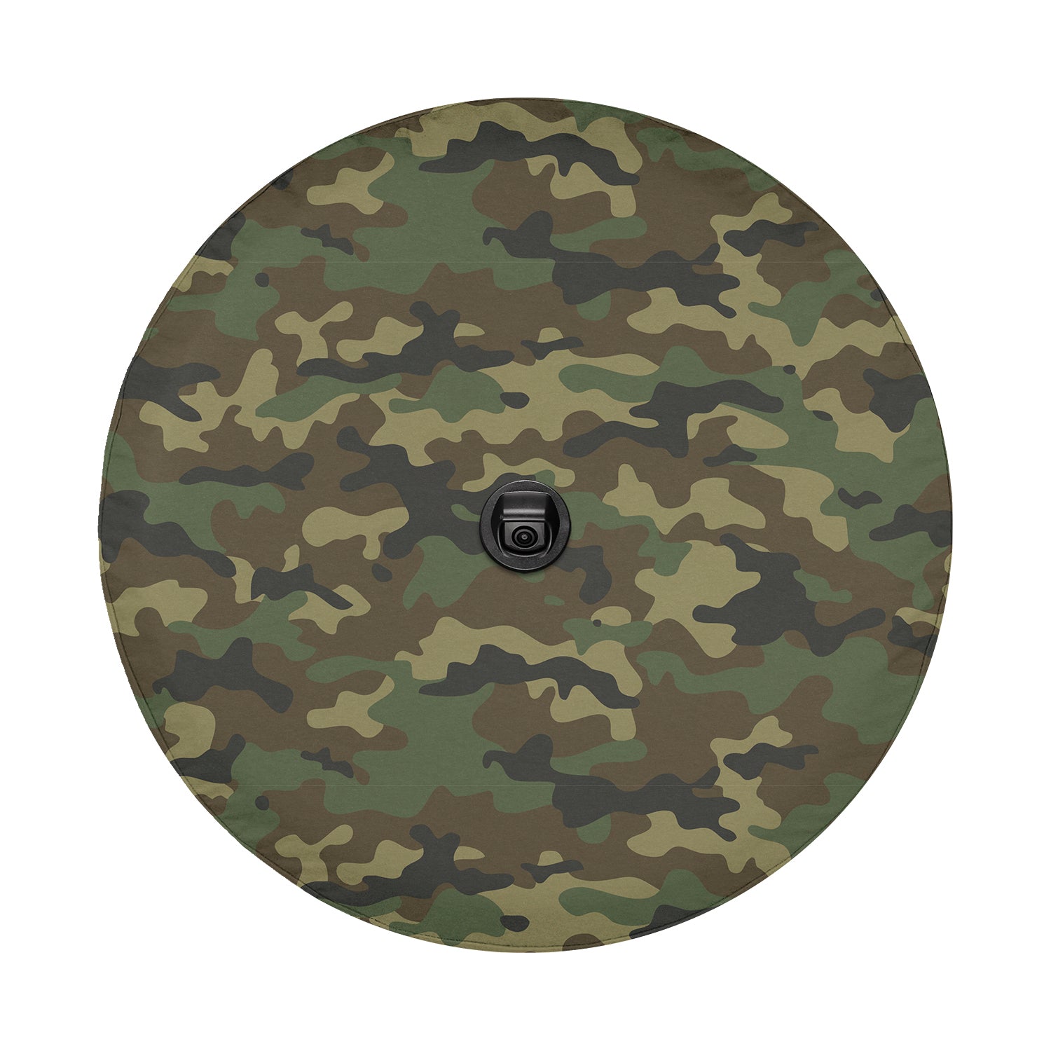 a camo pattern is shown in a circular shape
