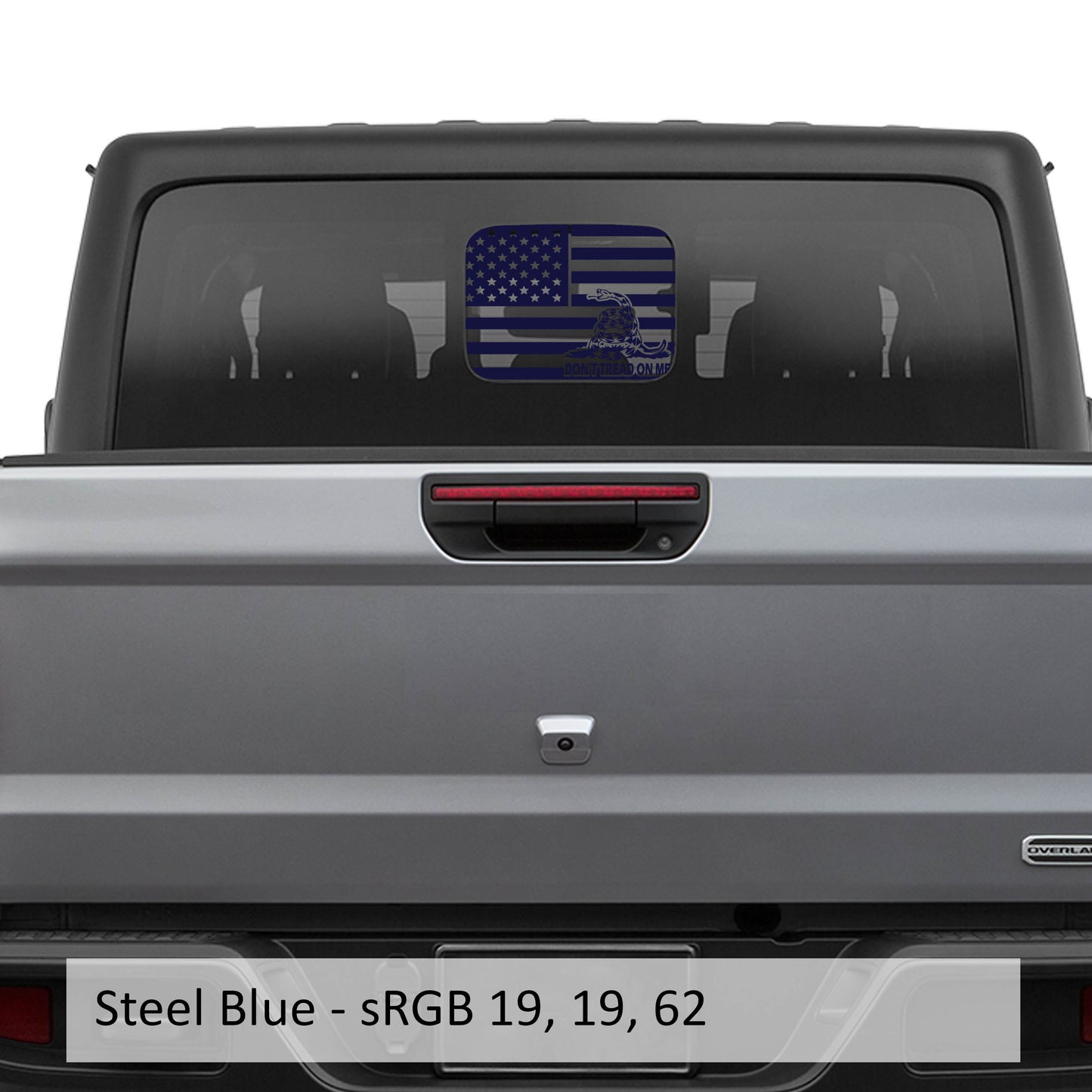 American Gadsden flag Vinyl Decal Sticker for Rear Slide Window for JT 2020+ Hard Top