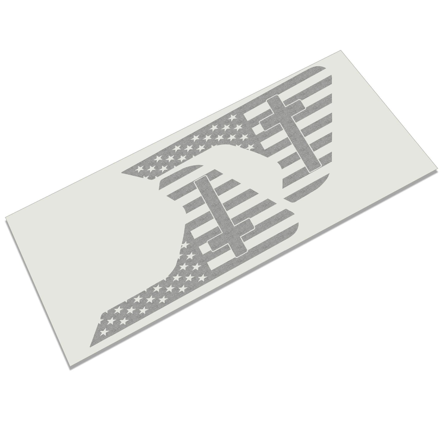 Cross On American Flag Fender Vent Vinyl Decal - Fits Jeep Wrangler JL/Jeep Gladiator JT 2018+