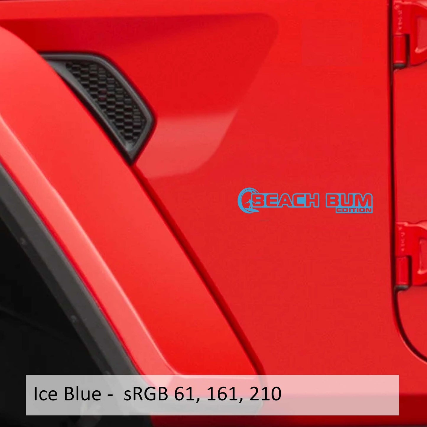 Beach Bum Edition Decal (x2 Pair) Fender Decals For Wrangler/Gladiator JL/JT