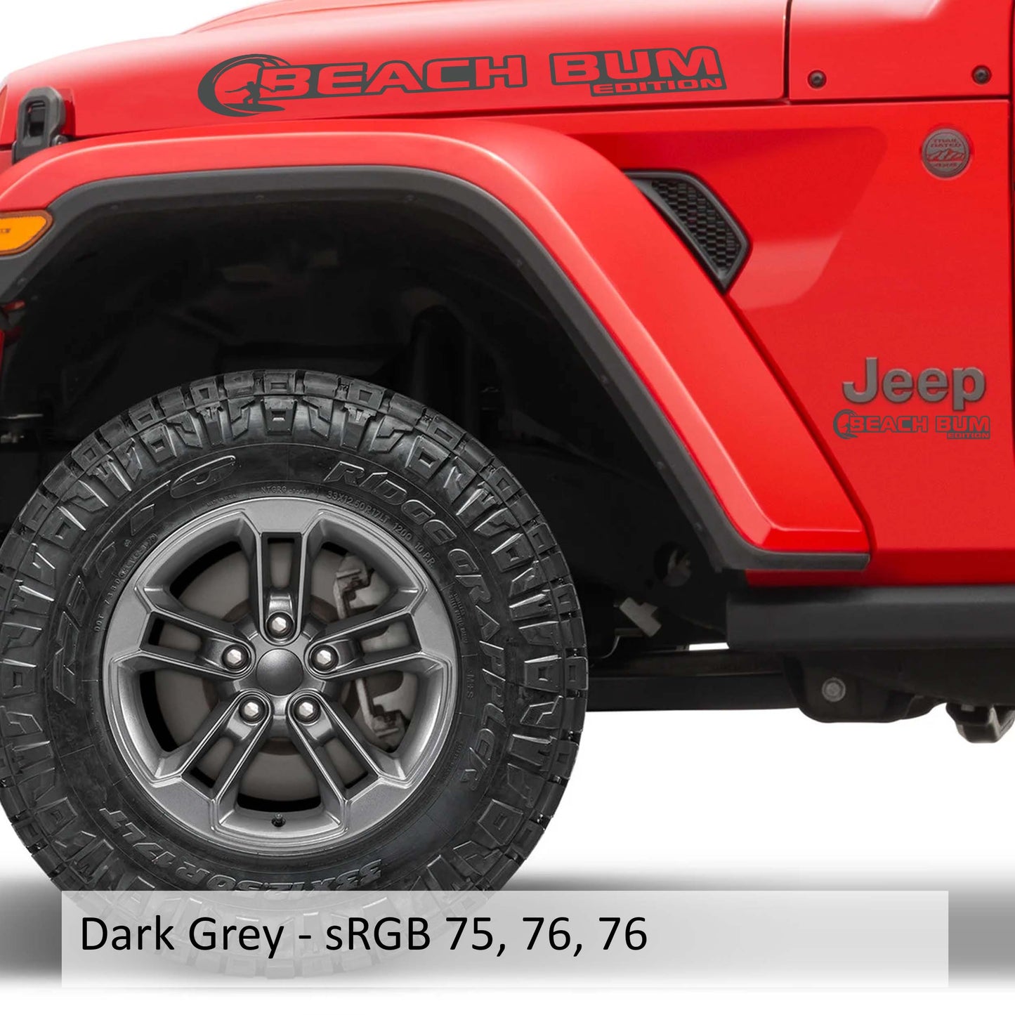 Beach Bum Edition Hood Decal Set (Pair)