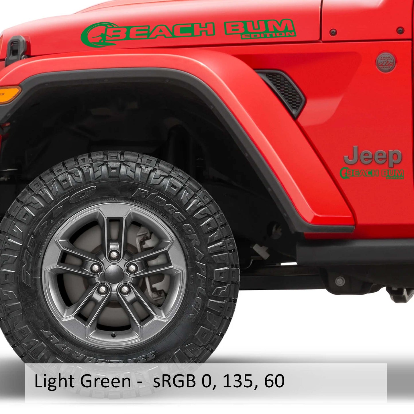 Beach Bum Edition Hood Decal Set (Pair)