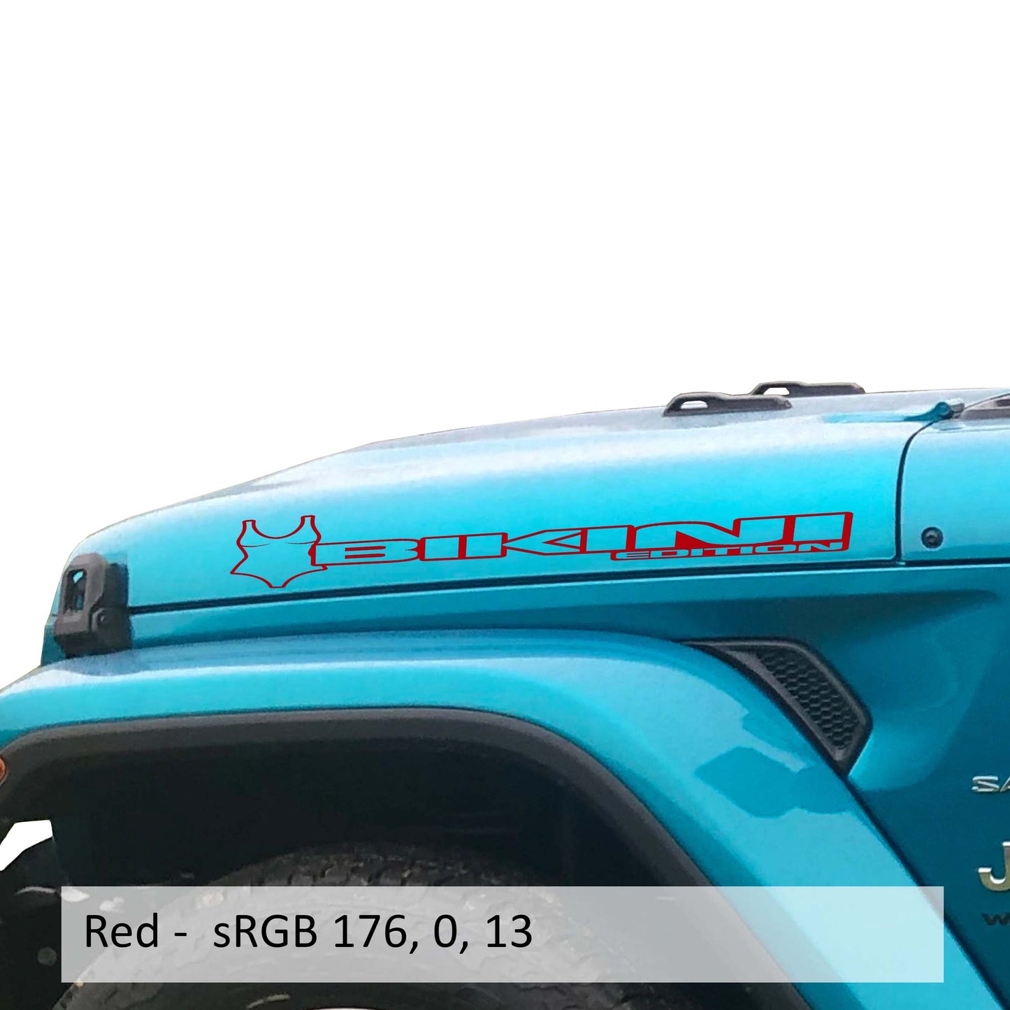 Bikini Edition Side Hood Decal Set (Pair)