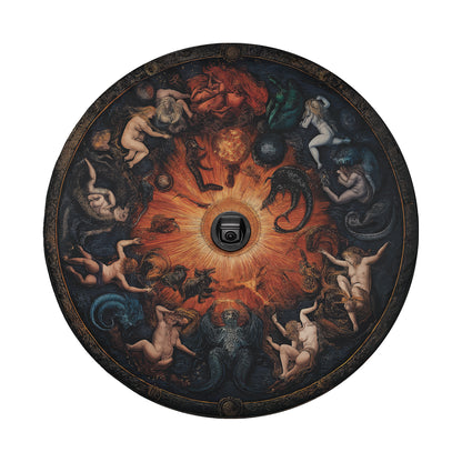 Celestial Zodiac Masterpiece Spare Tire Cover With Backup Camera Hole