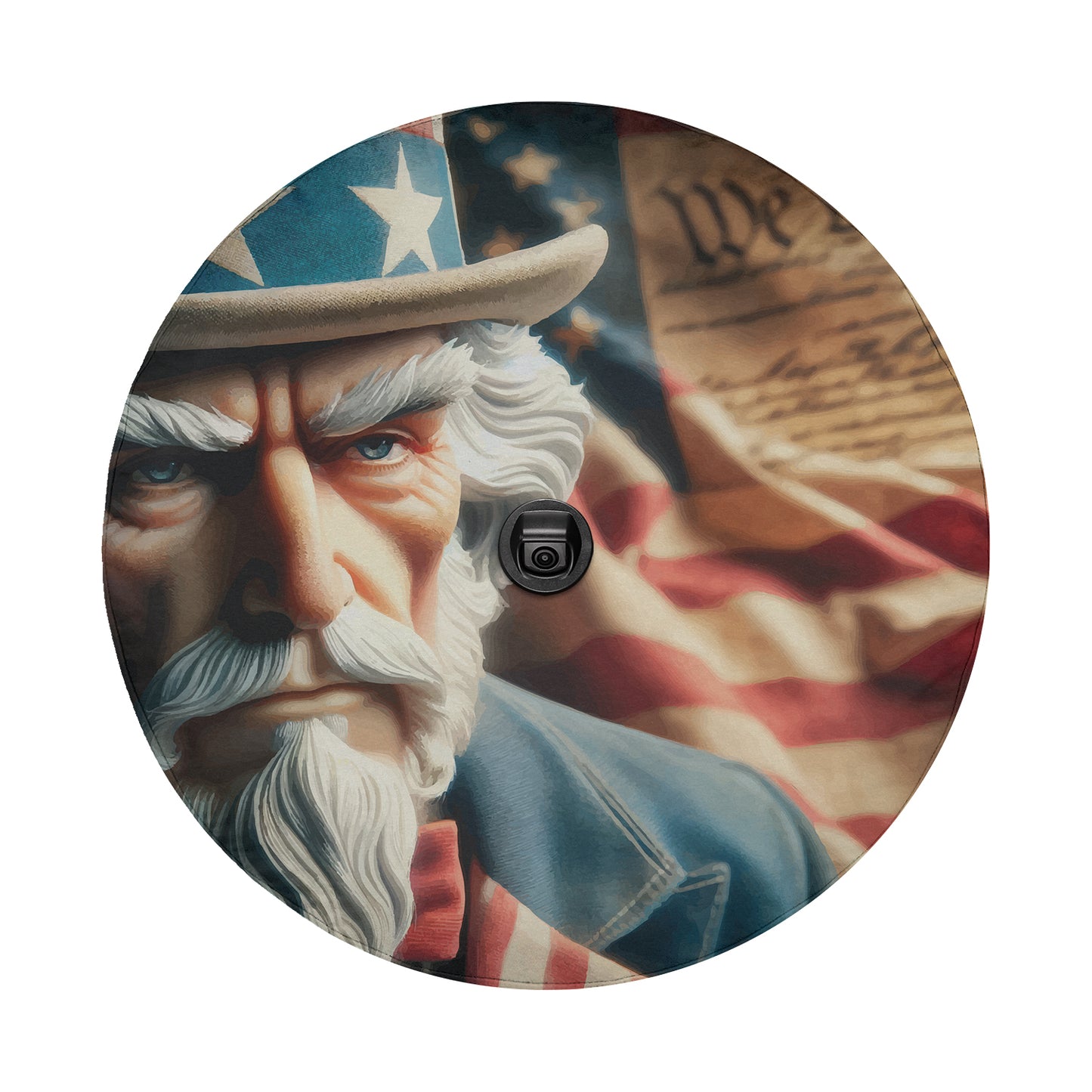 Constitution Keeper Spare Tire Cover With Backup Camera Hole