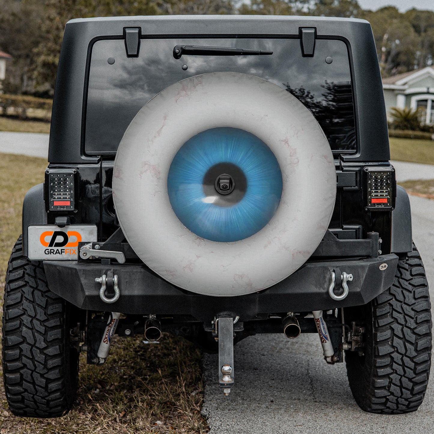 Eye On You Spare Spare Tire Cover With Backup Camera Hole