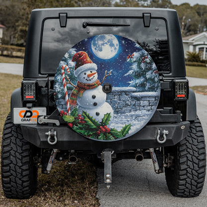 Frosty’s Midnight Cheer Spare Tire Cover With Backup Camera Hole