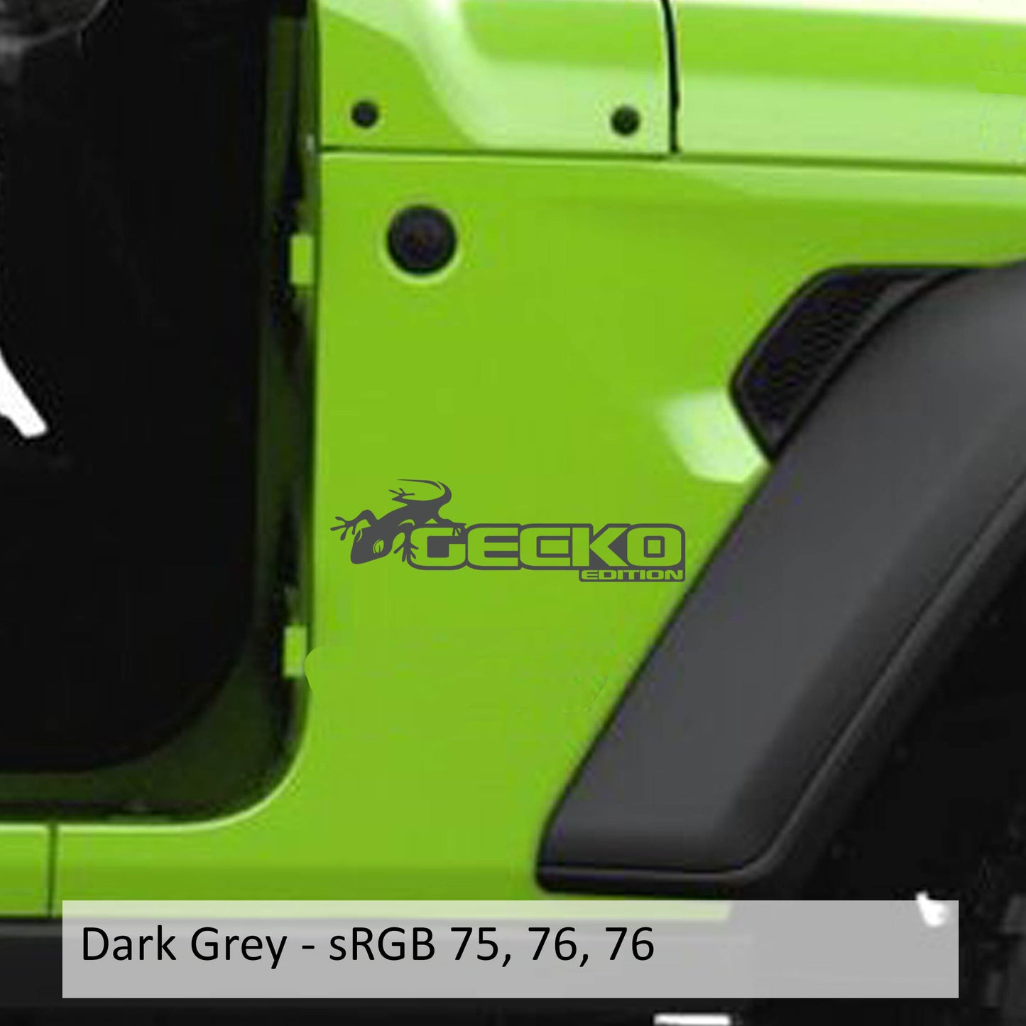 Gecko Edition Fender Decals (Pair) For Wrangler/Gladiator JL/JT