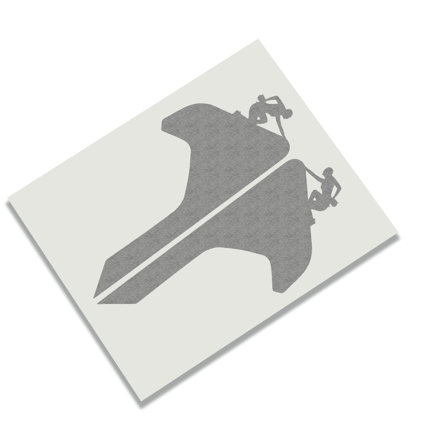 Female Rock Climber v3 2pc Fender Vent Decals for 18+ Wrangler JL JLU Gladiator JT