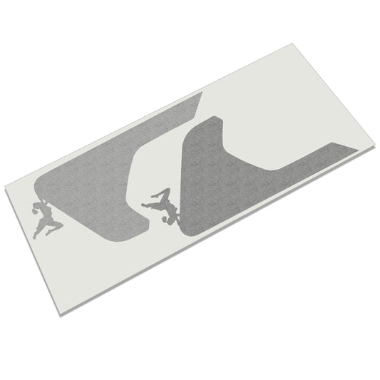 Female Rock Climber v1 2pc Fender Vent Decals for 18+ Wrangler JL JLU Gladiator JT