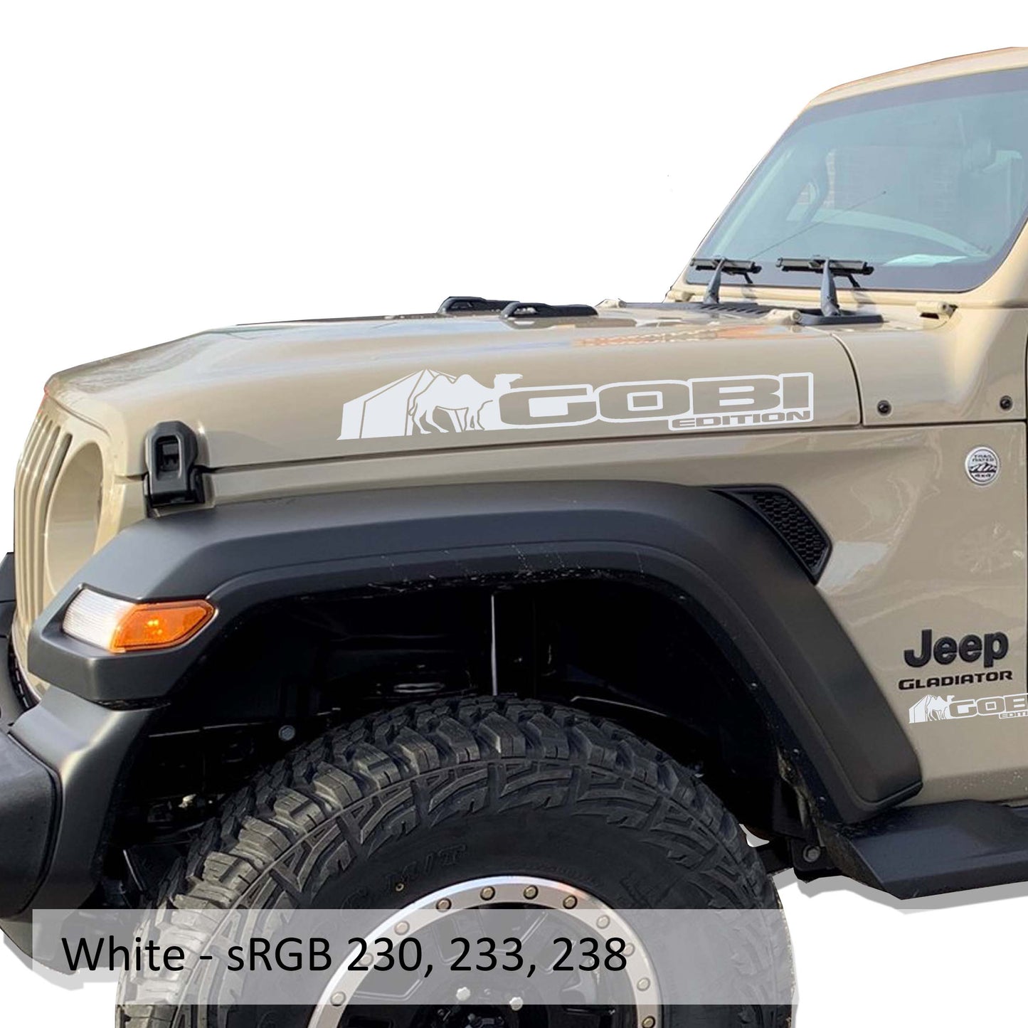 Gobi Edition Hood Decal Set (Pair)