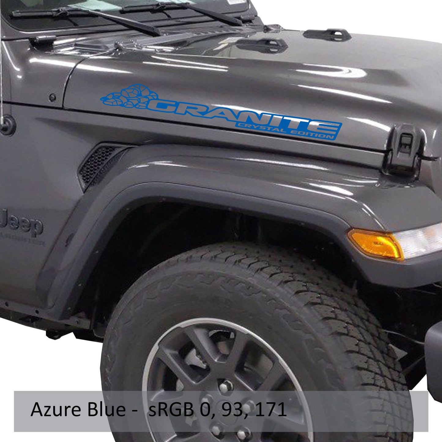 Granite Crystal Edition Side Hood Decal Set (Pair)