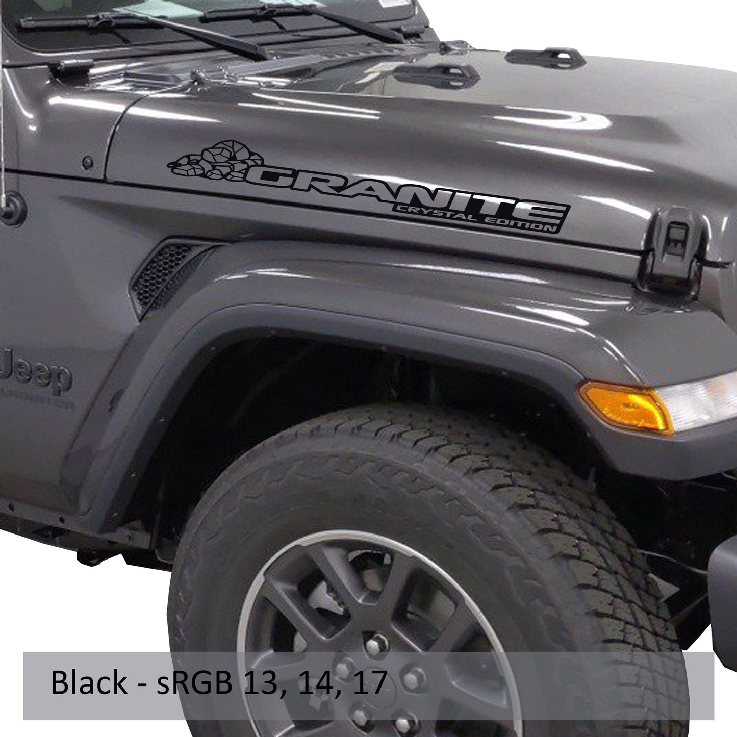 Granite Crystal Edition Side Hood Decal Set (Pair)