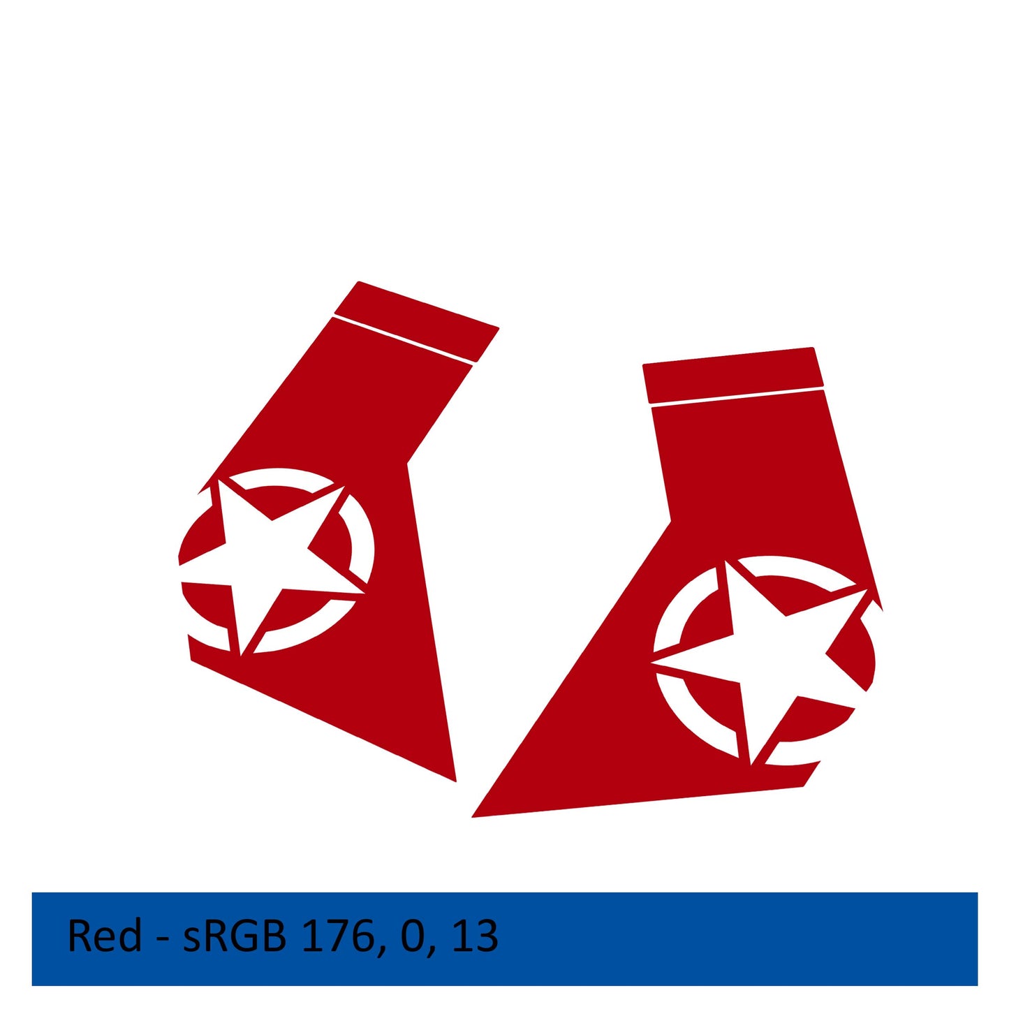 Alpha Romeo Star Bodyside Graphic Vinyl Decal for 20+ Gladiator JT