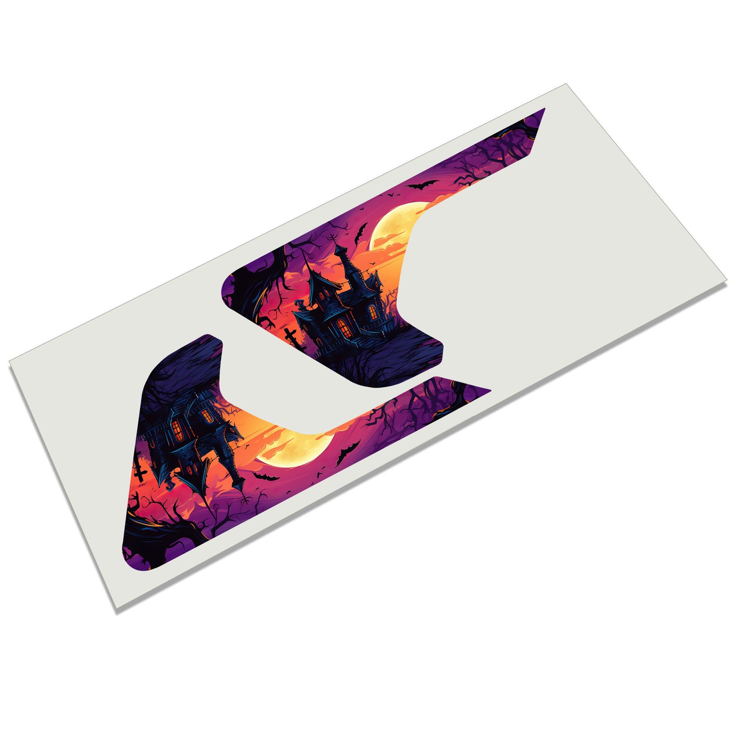 Haunted House 2pc Vinyl Fender Decal Set - Fits Jeep Wrangler JL/Jeep Gladiator JT 2018+