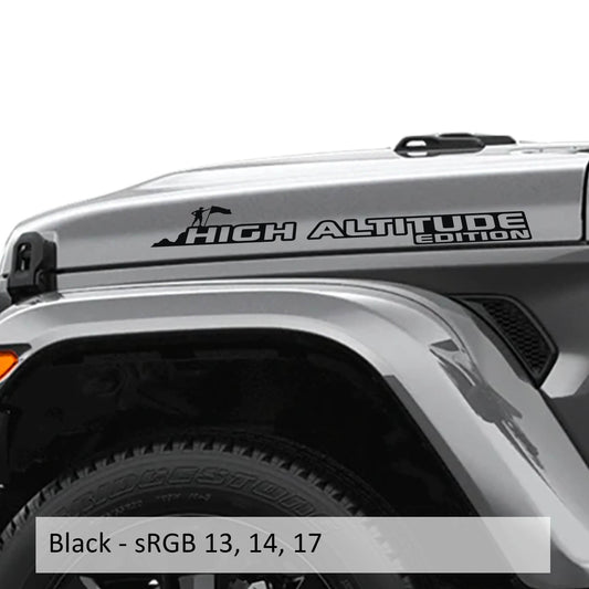 High Altitude Hood Edition Vinyl Decal Set (Pair)