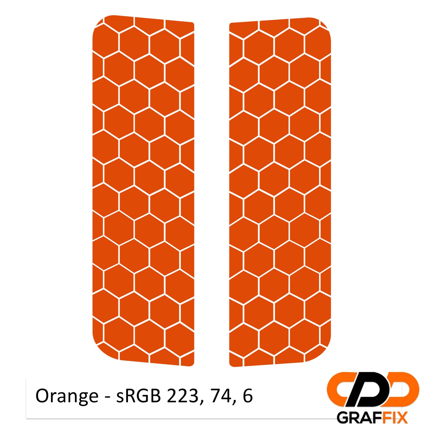 Honeycomb Hex Mesh Pattern Side Window Vinyl Decal Set - Fits  2006-2017 Jeep Wrangler JKU Models