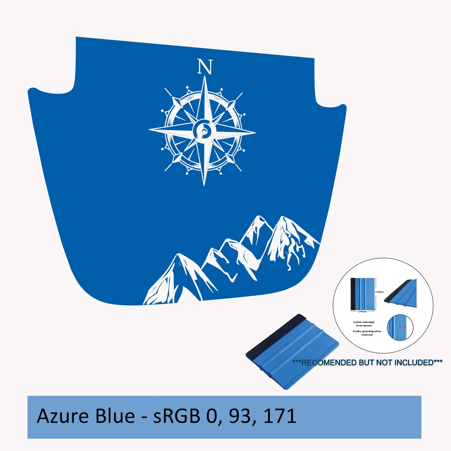 Northern Mountain Range Blackout Hood Decal - Fits JL/JT Sport/Sahara 2018-Present Models