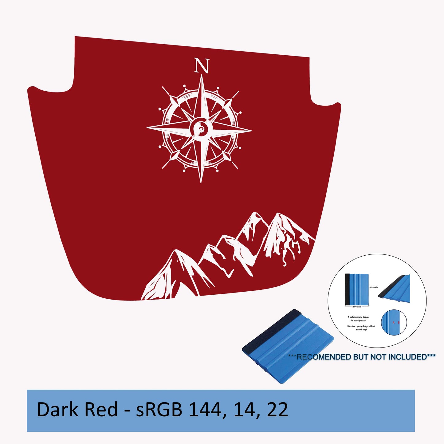 Northern Mountain Range Blackout Hood Decal - Fits JL/JT Sport/Sahara 2018-Present Models