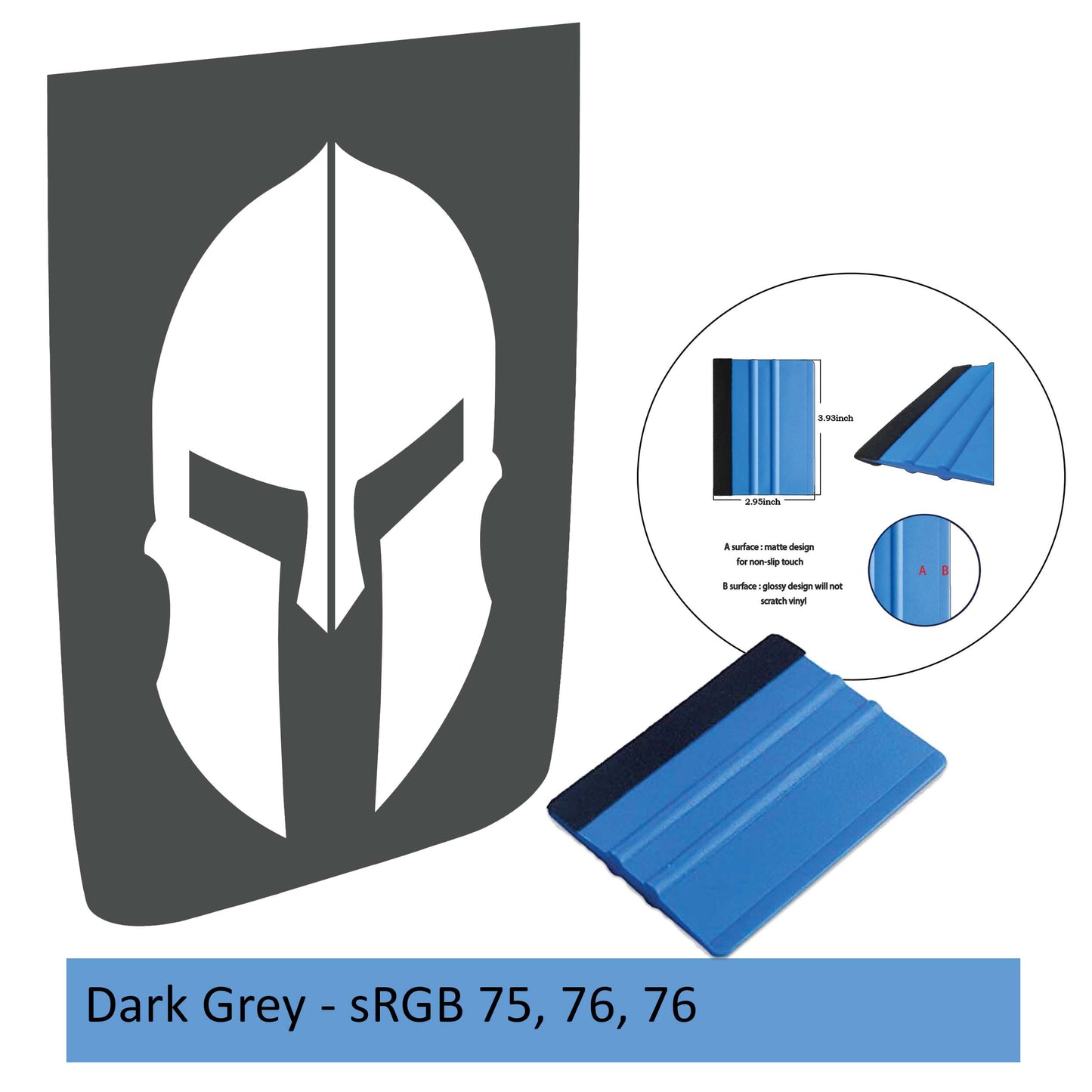 Spartan Helmet Power-Dome Blackout Hood Decal - Fits 2018+ Jeep Wrangler& Gladiator Rubicon Hoods