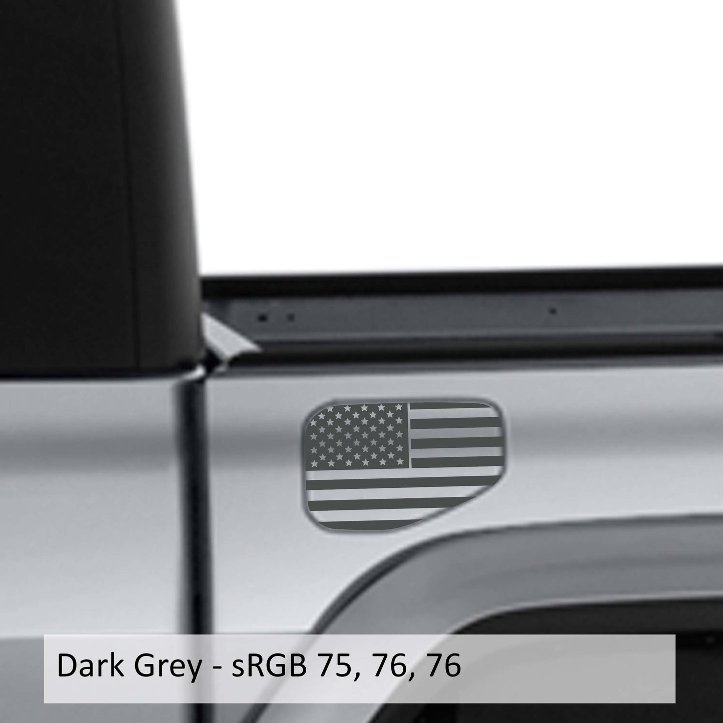 American Flag Fuel Door Vinyl Decal Overlay for Jeep Gladiator JT 20+