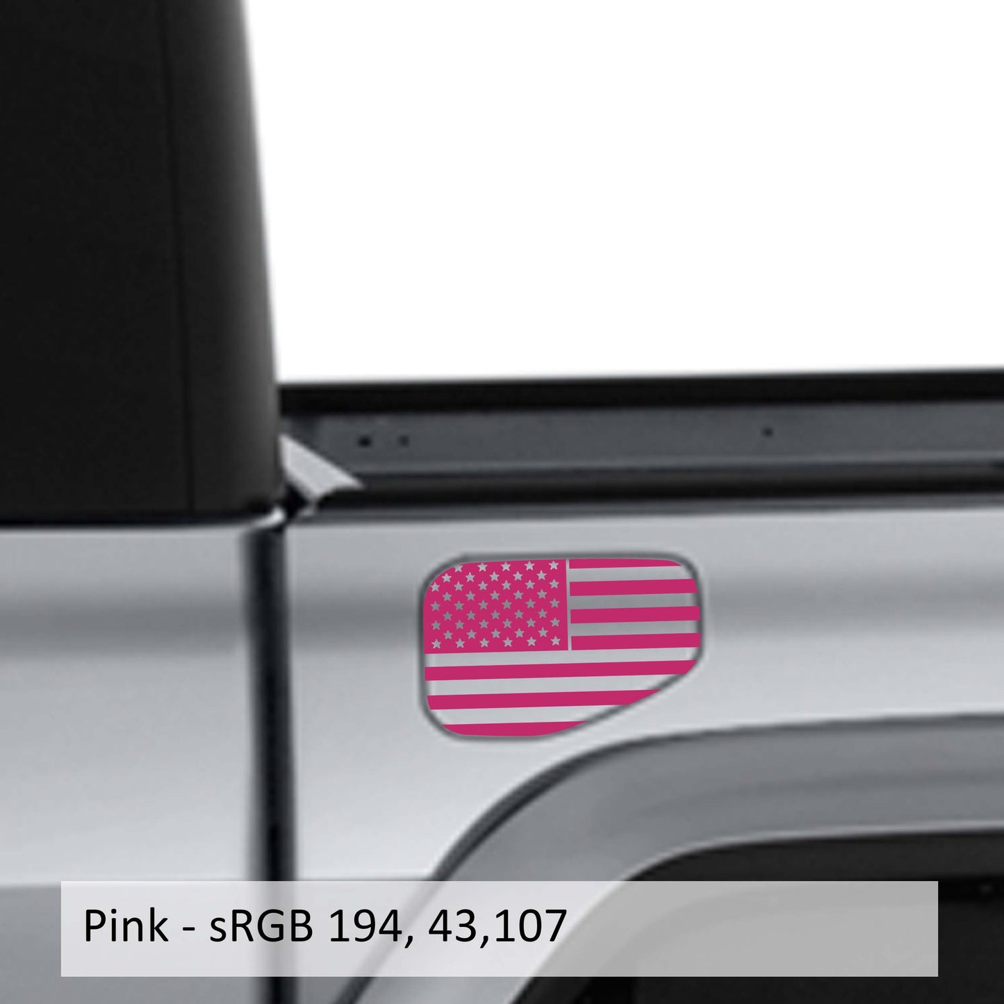 American Flag Fuel Door Vinyl Decal Overlay for Jeep Gladiator JT 20+