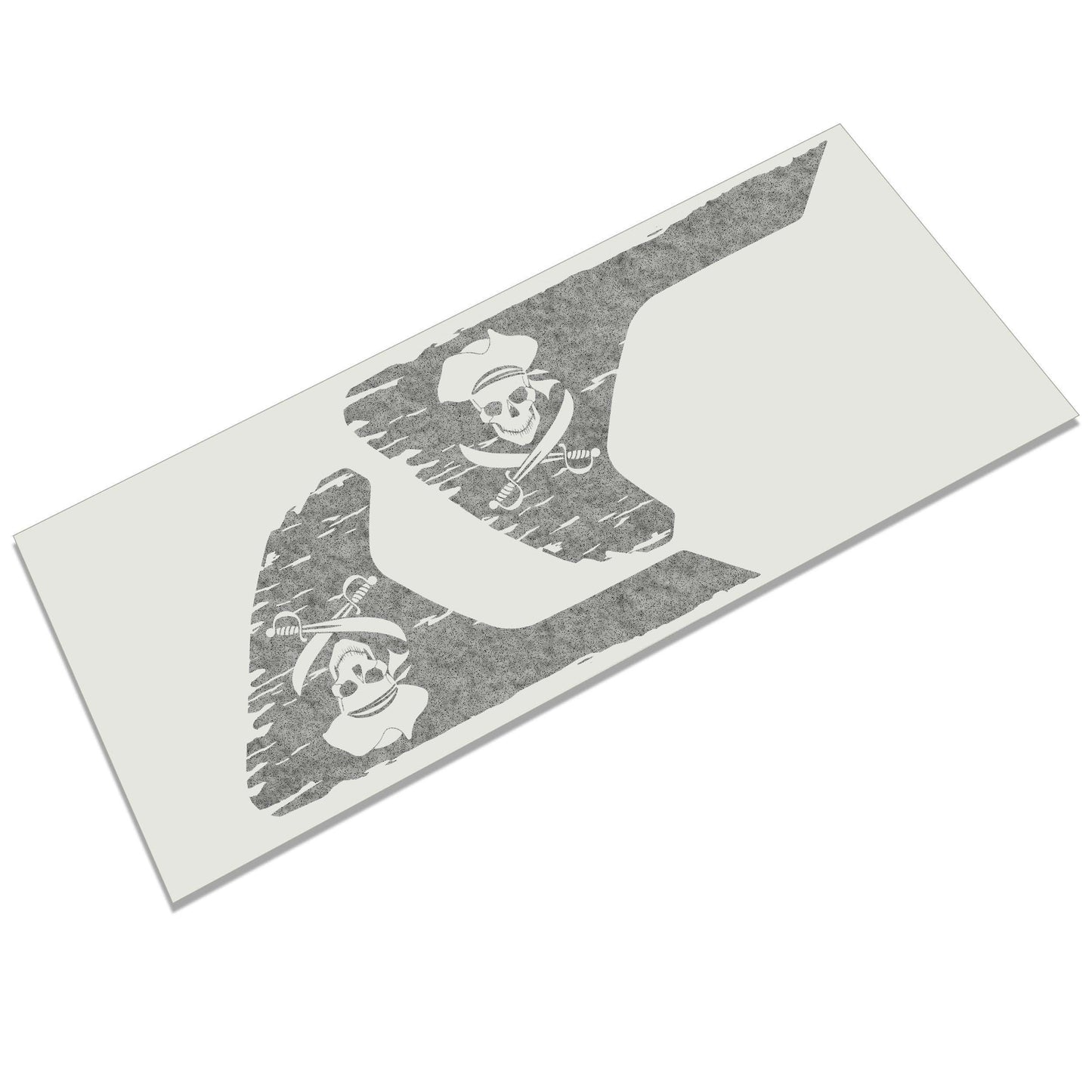 Jolly Roger Pirate Flag Fender Vent Vinyl Decal - Fits Jeep Wrangler JL/Jeep Gladiator JT 2018+