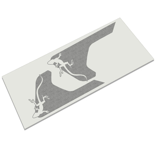 Climbing Gecko JL/JT Fender Vent Blackout Decal Pair - Fits Jeep Wrangler JL/Jeep Gladiator JT 2018 - 2025