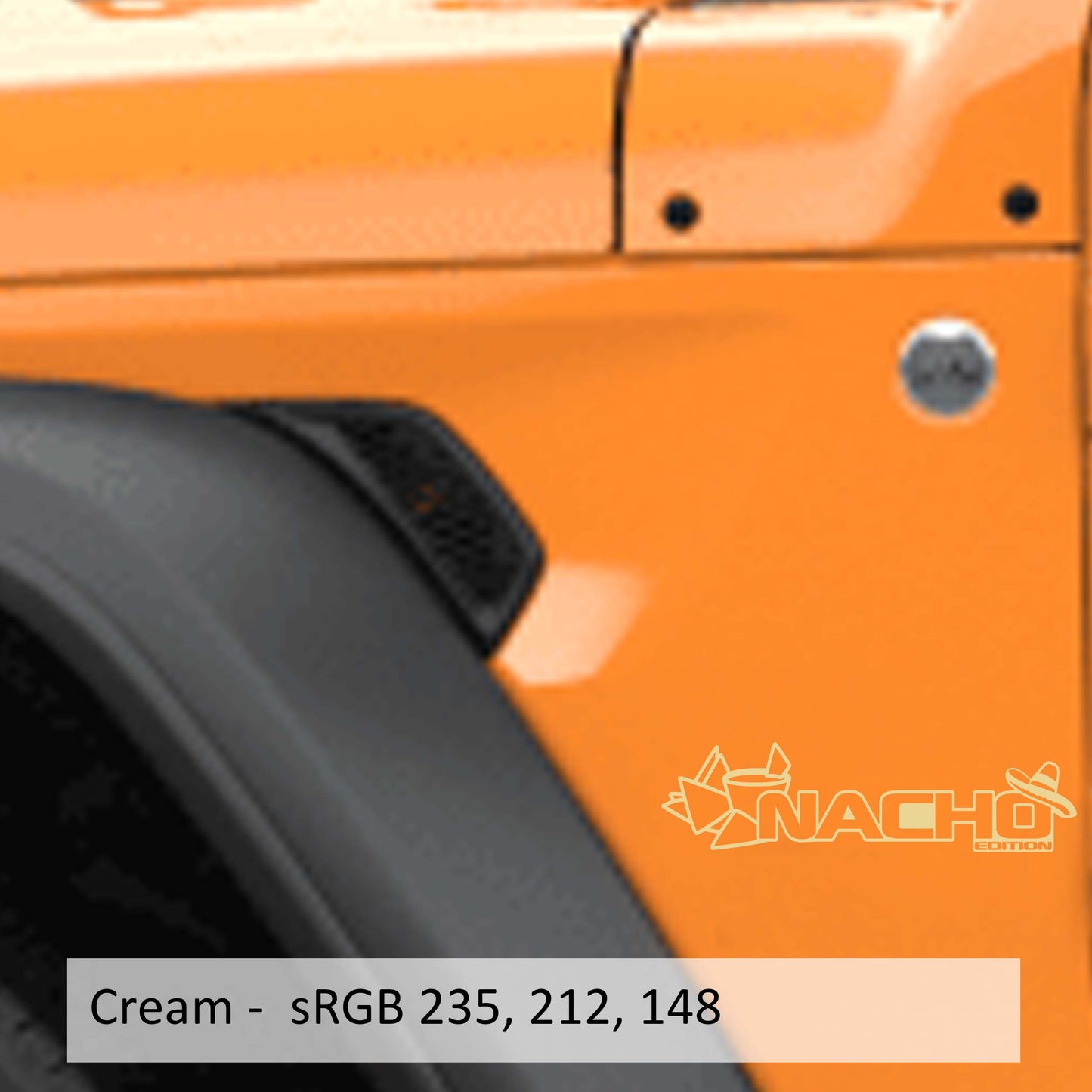 Nacho Chip Edition Decal v2 (Pair) Fender Decals For Wrangler/Gladiator JL/JT
