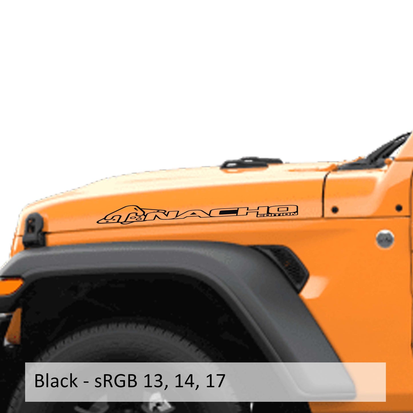 Nacho Edition Decal v1 Side Hood Vinyl Decal (Pair)