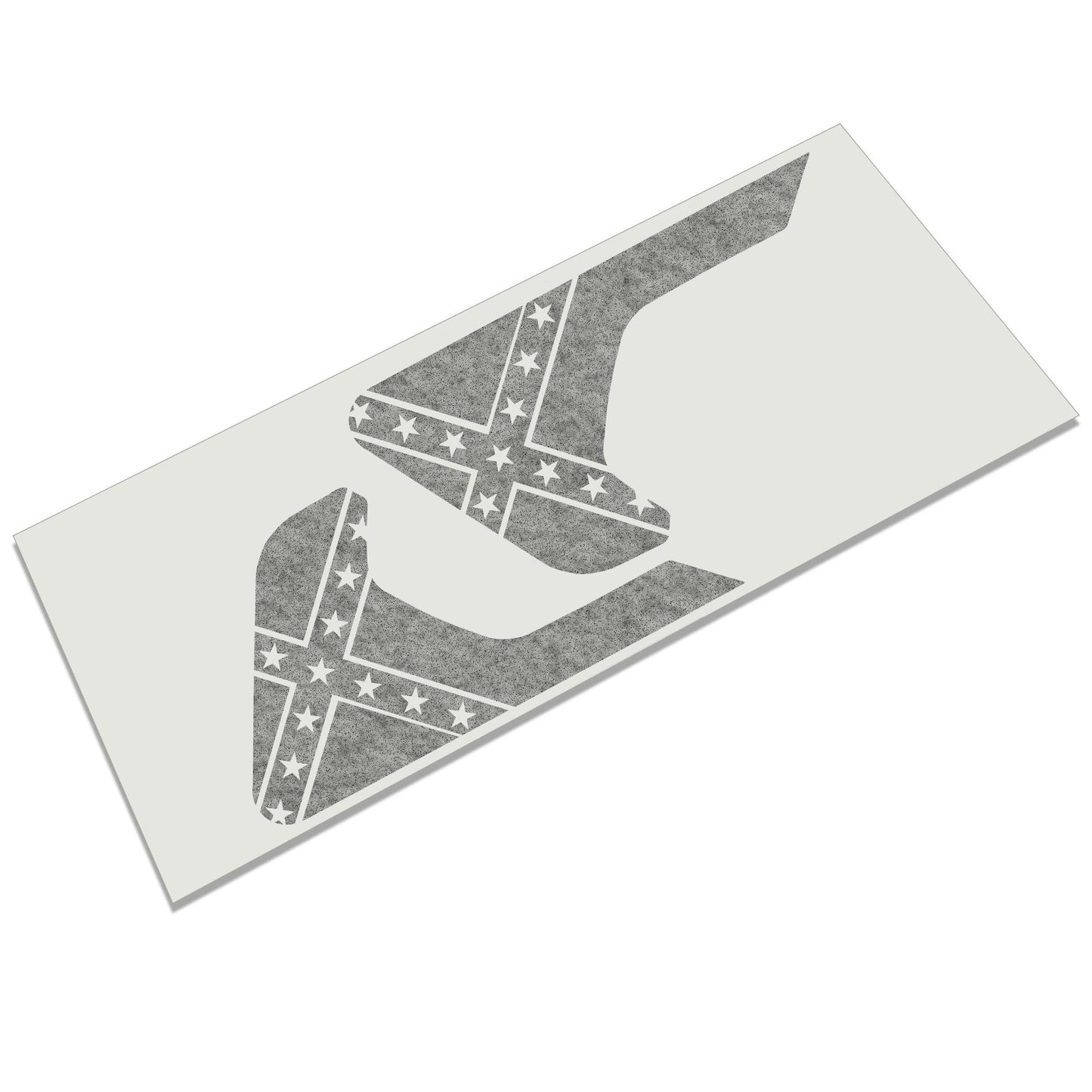 Rebel Dixie Blackout Fender Vent Transfer Decal Set - Fits Jeep Wrangler JL/Jeep Gladiator JT 2018+