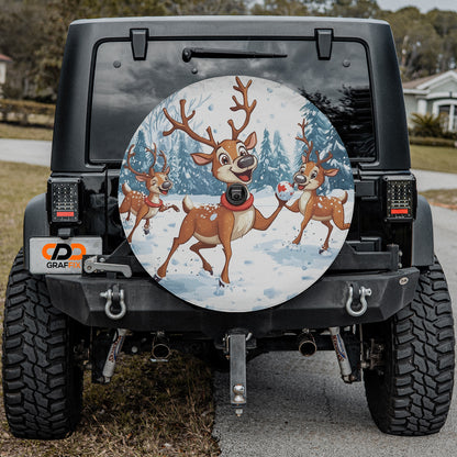 Reindeer Games Spare Tire Cover With Backup Camera Hole