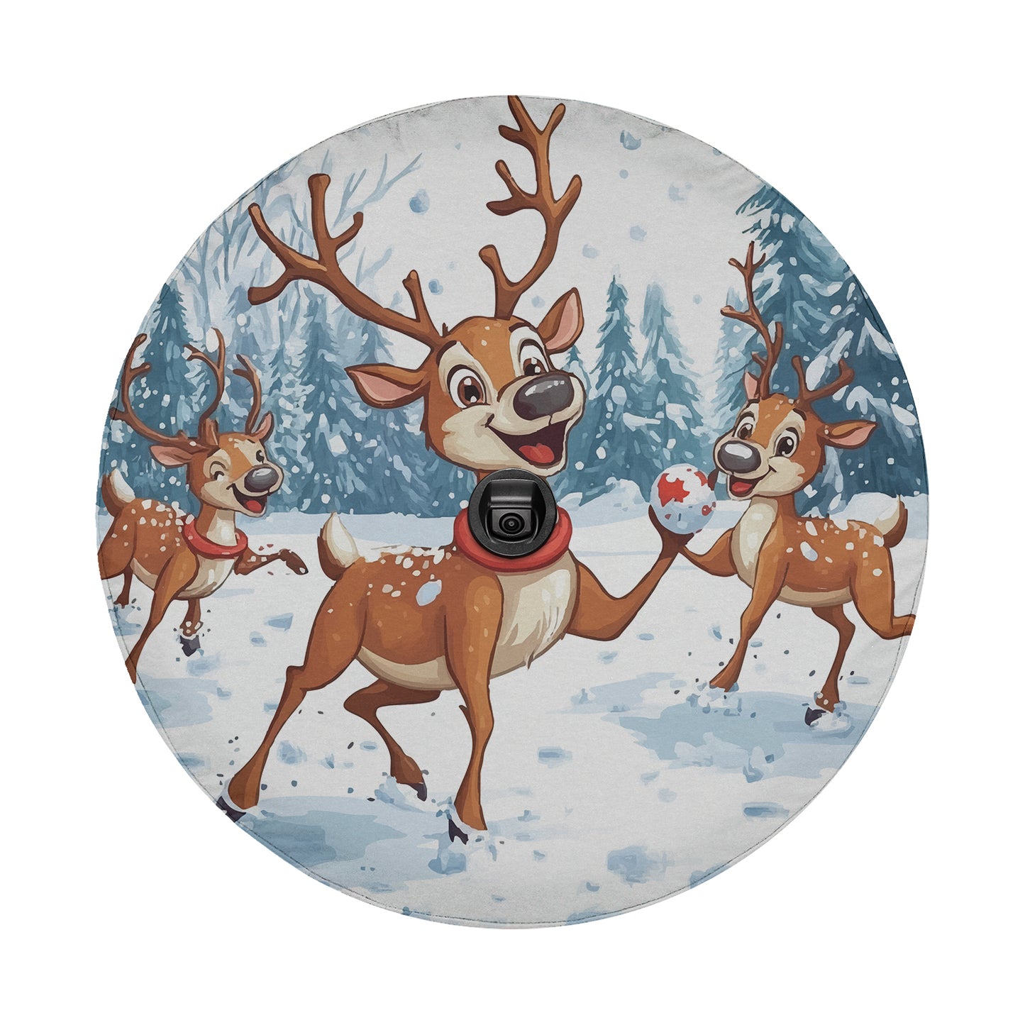 Reindeer Games Spare Tire Cover With Backup Camera Hole