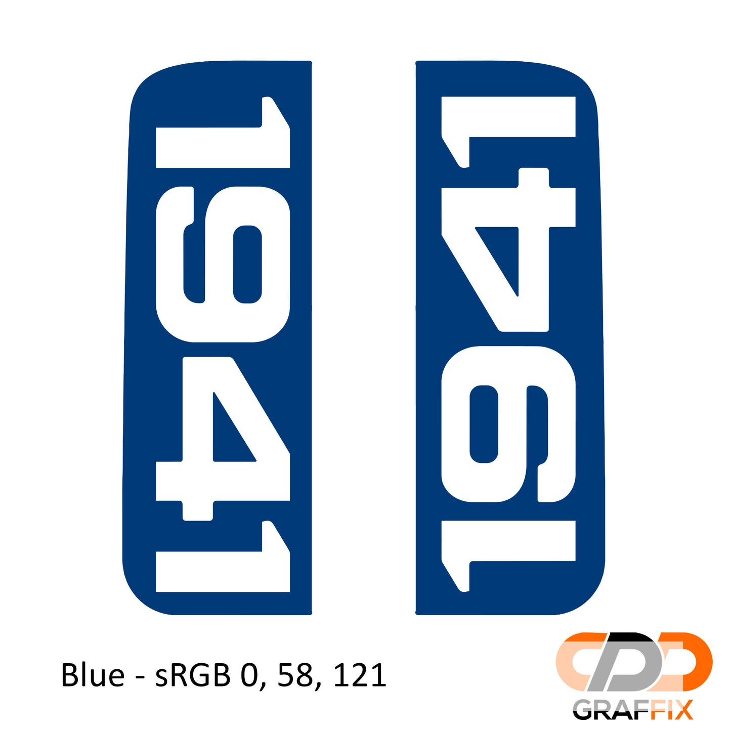 1941 Side Window Vinyl Decal Set - Fits Jeep Wrangler JKU 2006 - 2018